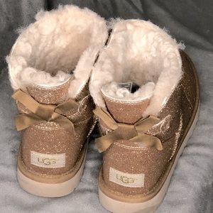 Ugg Mini Bailey Bow II Sparkle Glitter Ankle Boot